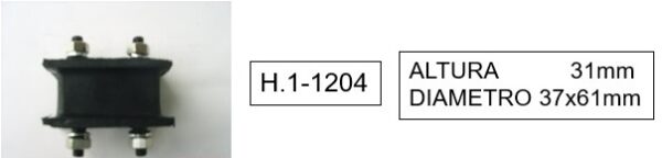 Soporte Antivibratorio #H1-1204 - Imagen 2